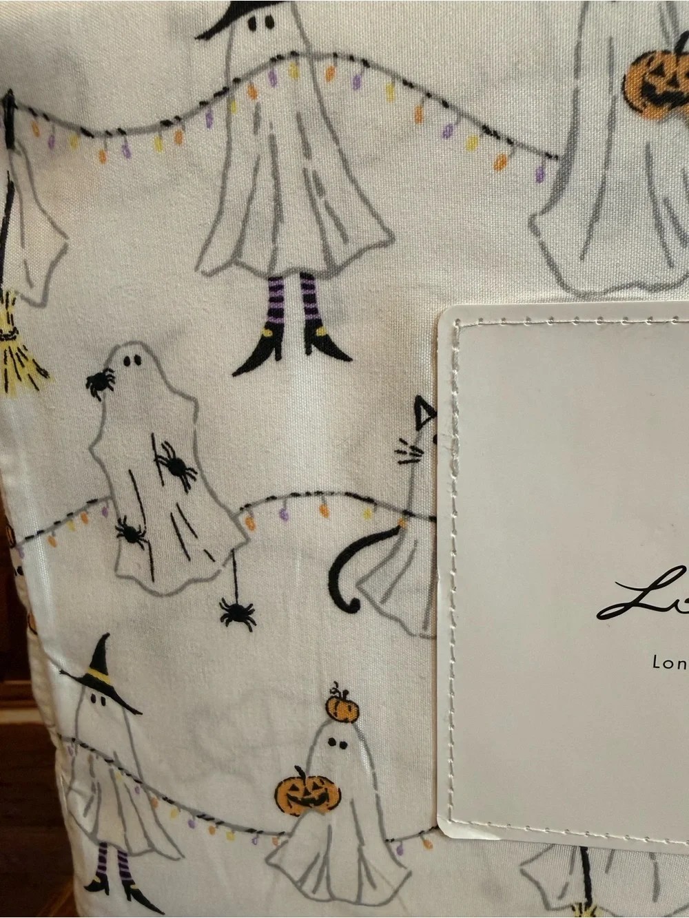 London Kaye Full Sheet Set NWT Ghost Summerween Halloween Cats Witch